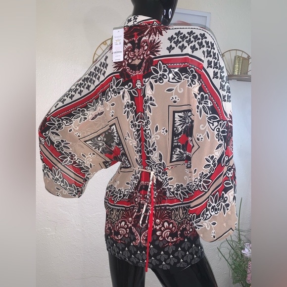 NWT Tie-Front Kimono Size XS - Picture 7 of 13